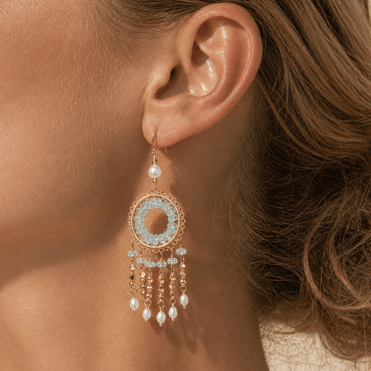 The Sacred Resonance Earrings Wearing