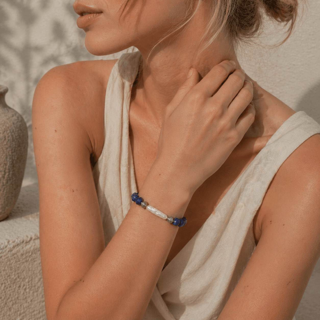 The Cognitive Clarifier Bracelet Wearing